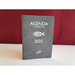 Agenda litúrgica 2025 gris (bolsillo)