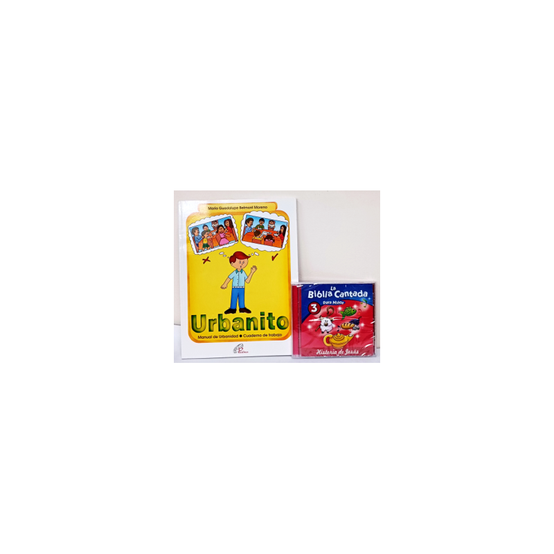Pack Urbanito tiene la solución / Libro + CD cantos bíblicos