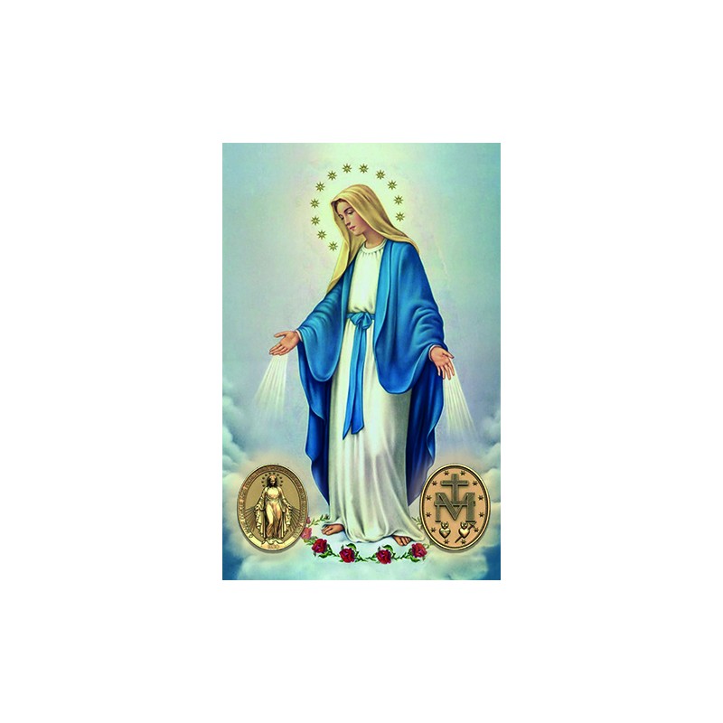 Estampa Serie Piedad num. 48 Virgen María de la Medalla Milagrosa