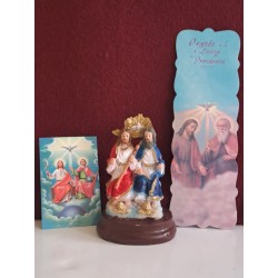 Kit Santísima Trinidad bulto 8 cm + 5 estampas + separador