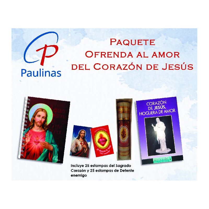 Paquete ofrenda al amor del Corazón de Jesús