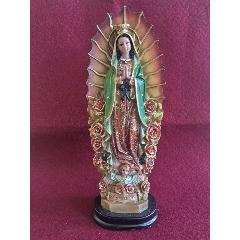Virgen de Guadalupe bulto 30 cm
