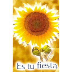 Tarjeta Para Ti 11 Es tu fiesta, girasol