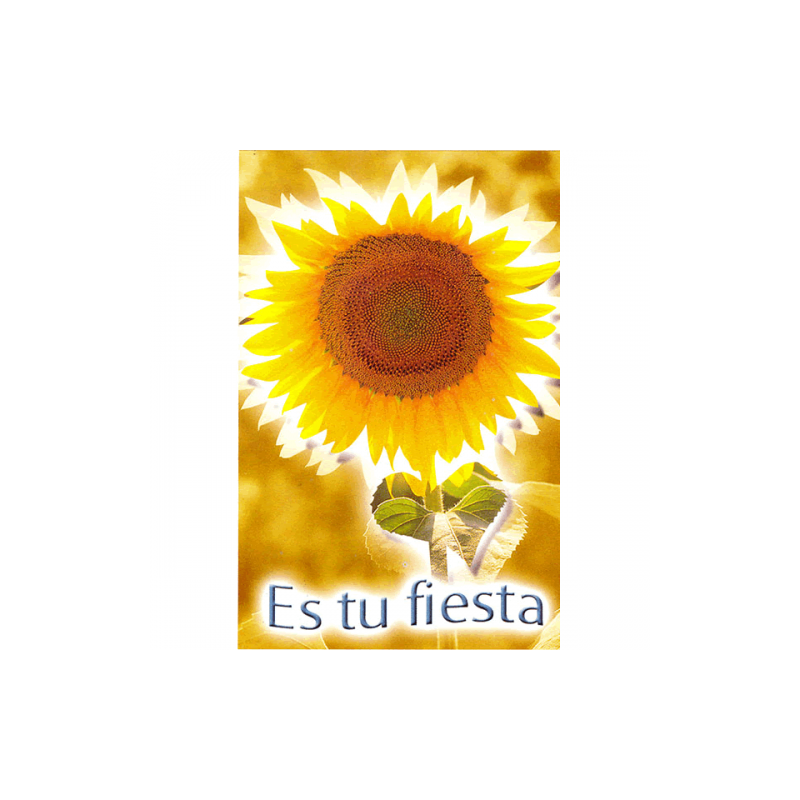 Tarjeta Para Ti 11 Es tu fiesta, girasol