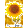 Tarjeta Para Ti 11 Es tu fiesta, girasol