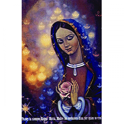 Estampa Imágenes 5 (Virgen de Guadalupe con rosas)