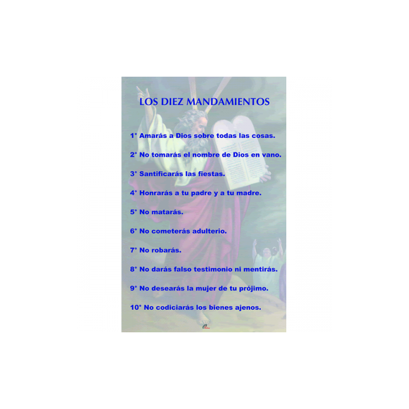 Poster Los Diez Mandamientos