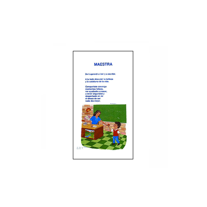 Poster Niños 8 – Maestra
