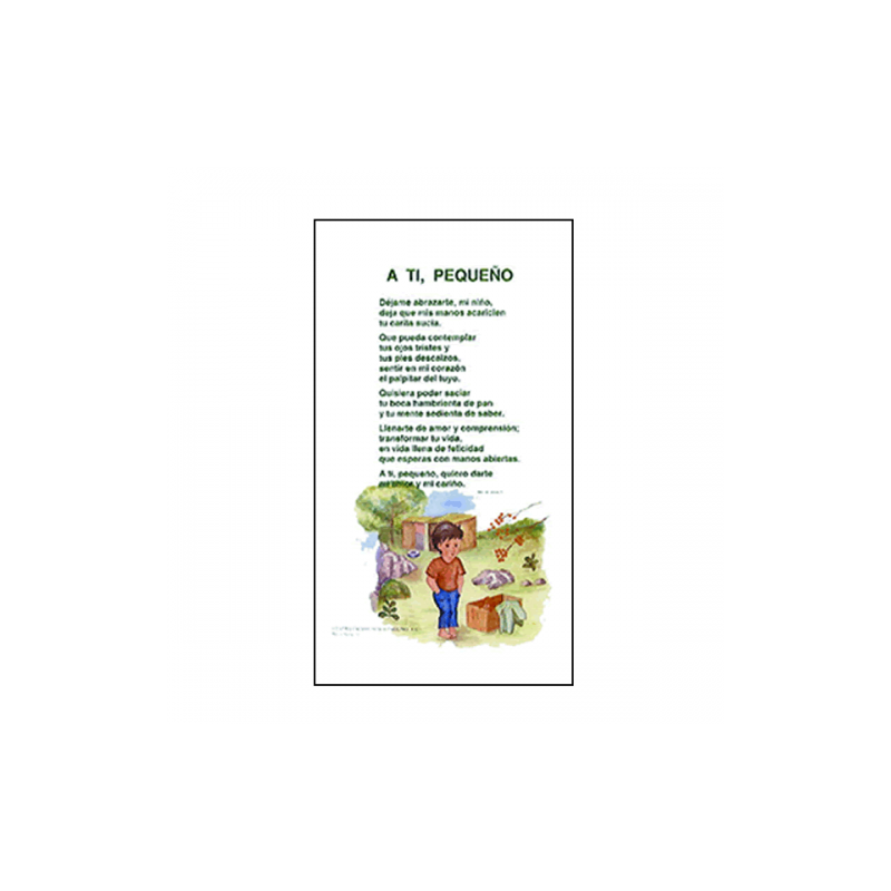 Poster Niños 9 – A ti, pequeño