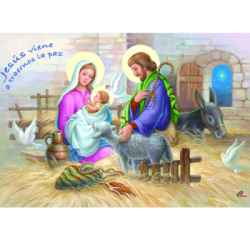 Poster Pesebre 1 (Jesús viene a traernos la paz)